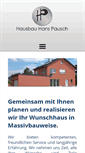 Mobile Screenshot of hausbau-pausch.de