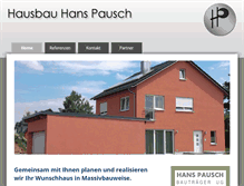 Tablet Screenshot of hausbau-pausch.de